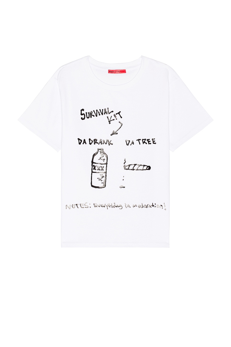 Image 1 of Members of the Rage Classic Survival Kit T-Shirt in Off White