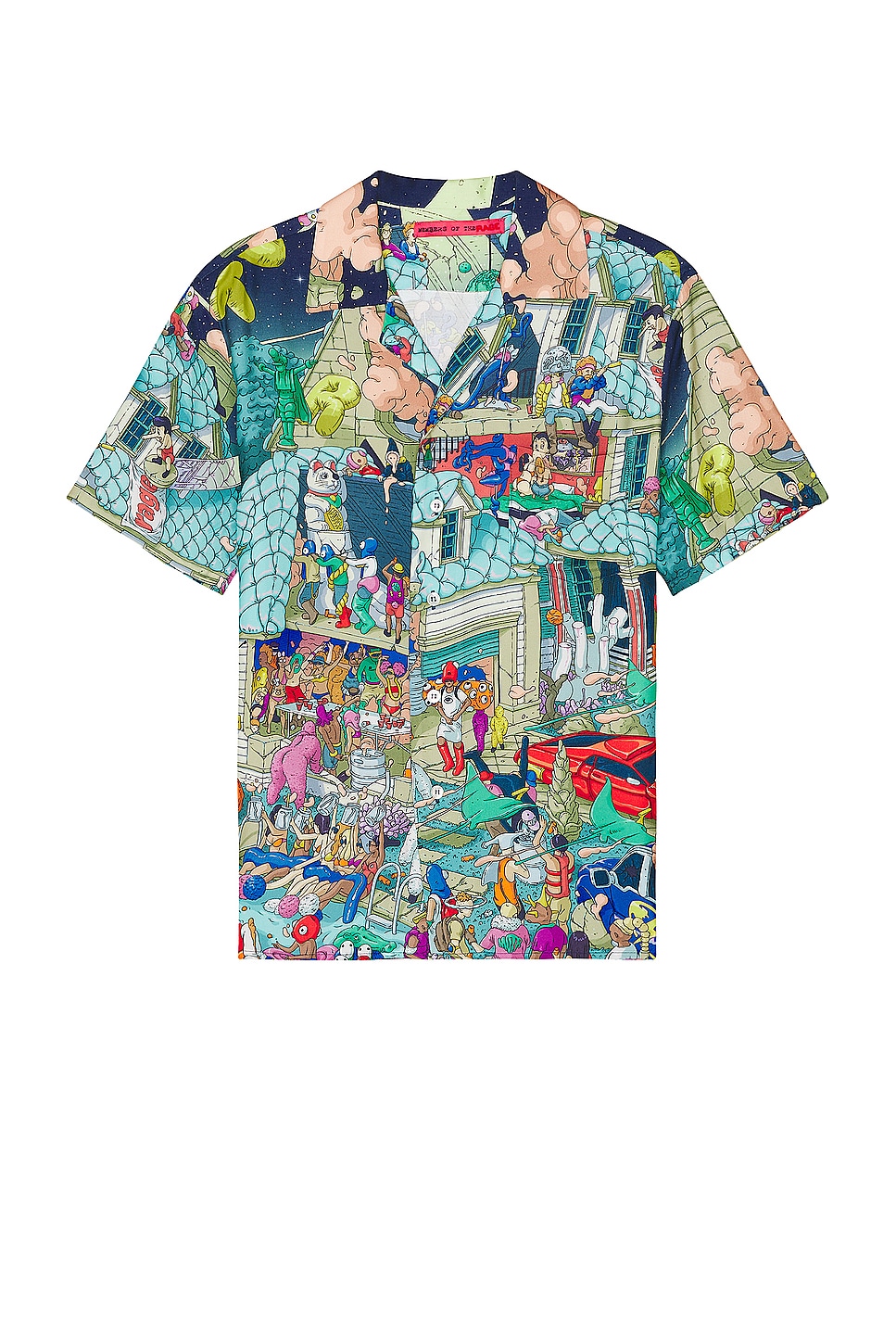 Image 1 of Members of the Rage Hawaiian Short Sleeve Shirt in Party Print
