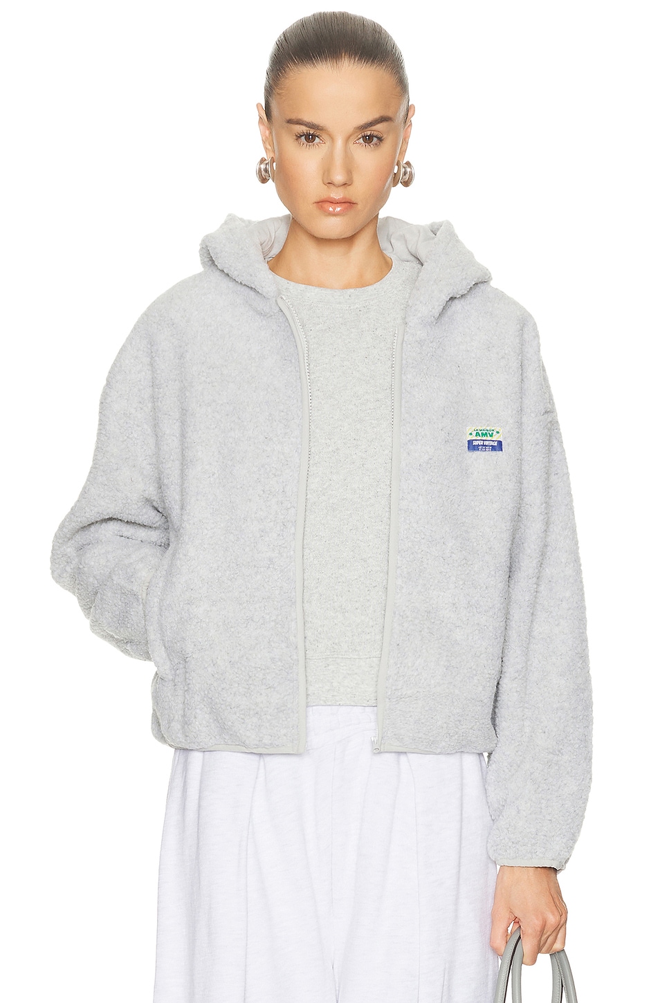 Image 1 of American Vintage Hoktown Hoodie in Polaire Chine