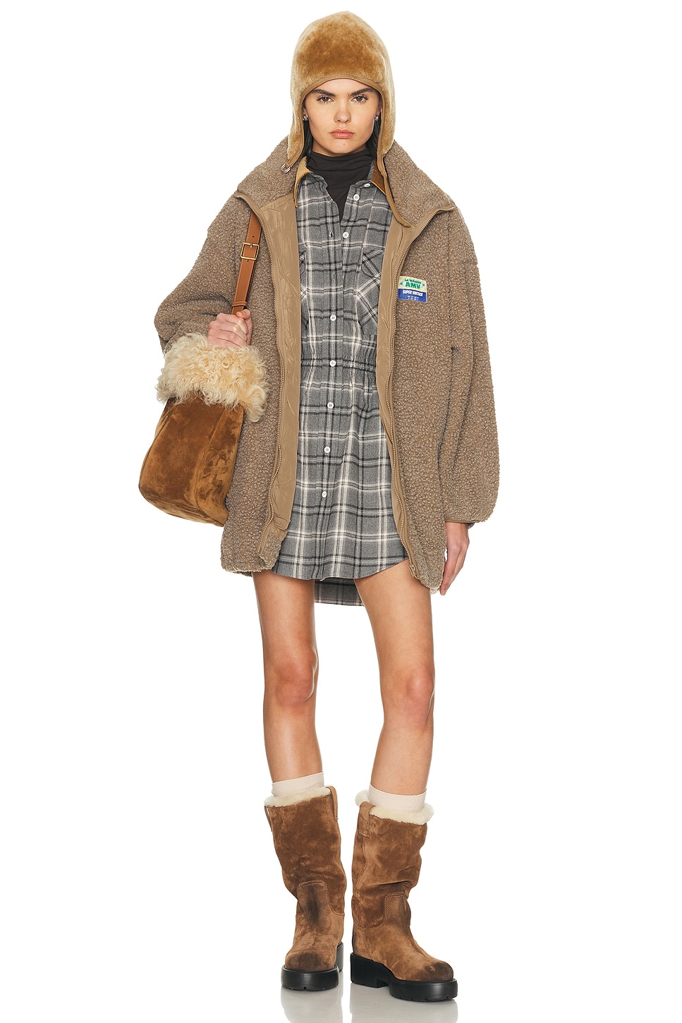 Image 1 of American Vintage Hoktown Jacket in Muscade Chine