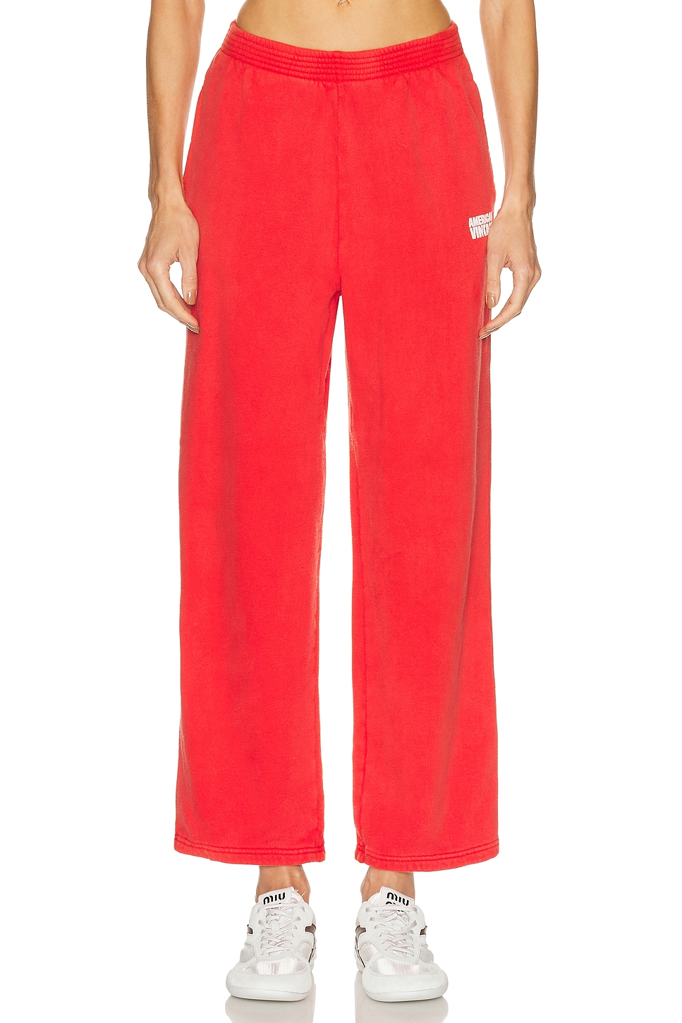 Image 1 of American Vintage Plizzy Sweatpant in Volcan Vintage