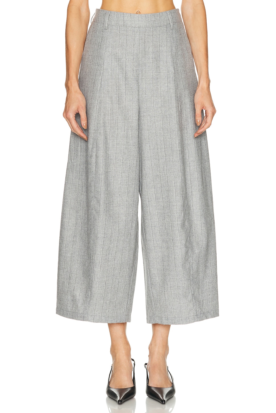 Image 1 of American Vintage Dirow Pant in Rayures Grises