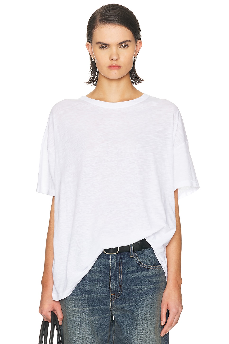 Image 1 of American Vintage Jacksonville T-Shirt in Blanc