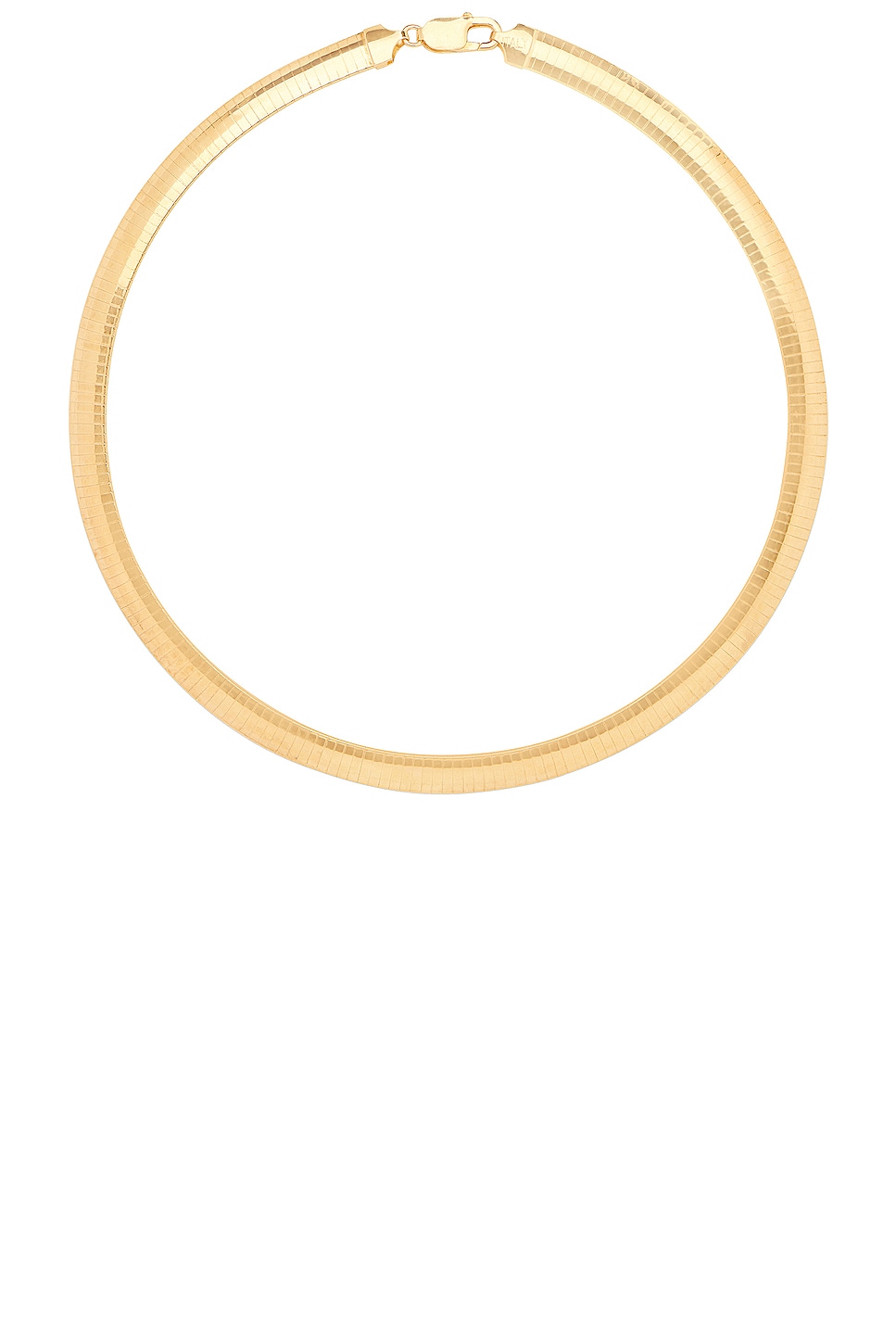 Image 1 of MEGA Omega 8 Necklace in 14k Yellow Gold Plated