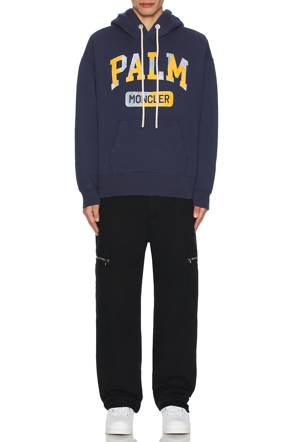 Image 1 of Moncler Genius x Palm Angels Palm Hoodie in Blue