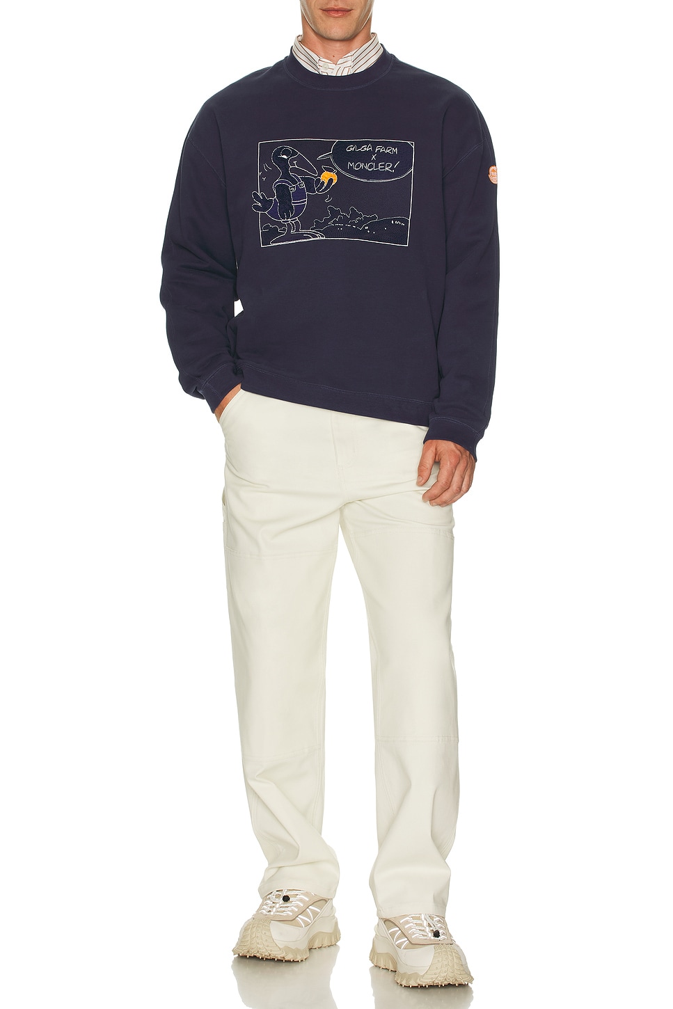Image 1 of Moncler Genius X Gilga Farm By Donald Glover Sweatshirt in Navy