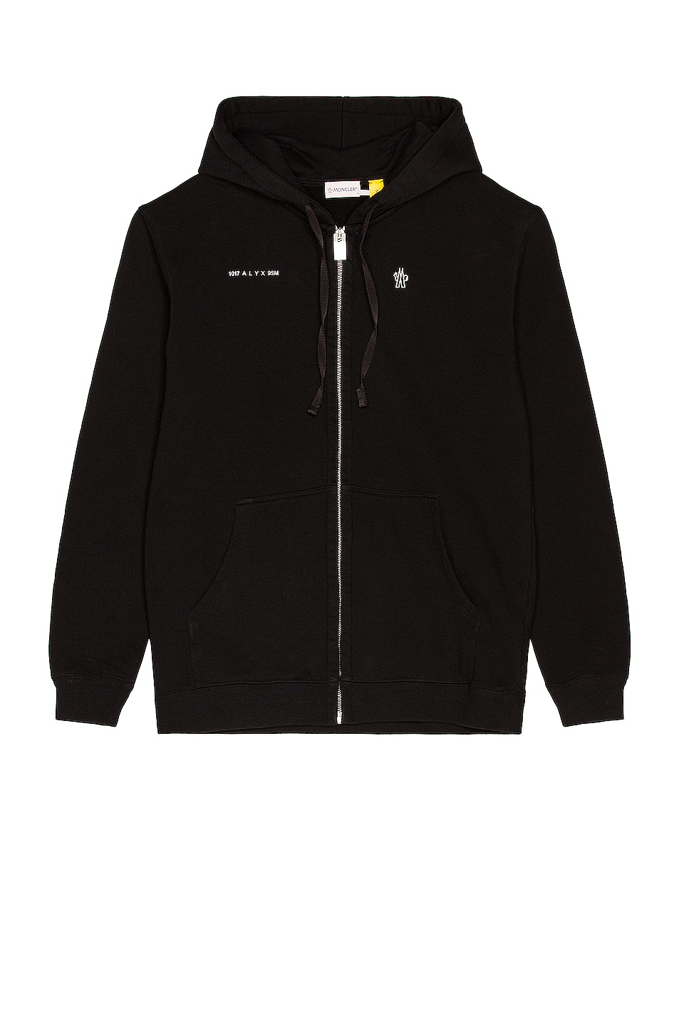 Image 1 of Moncler Genius Moncler Alyx Recycled Cotton Logo Hoodie in Black