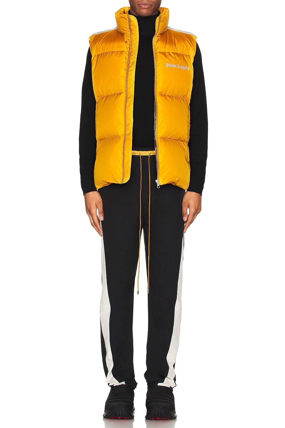 Image 1 of Moncler Genius 8 Moncler Palm Angels Rodman Vest in Yellow