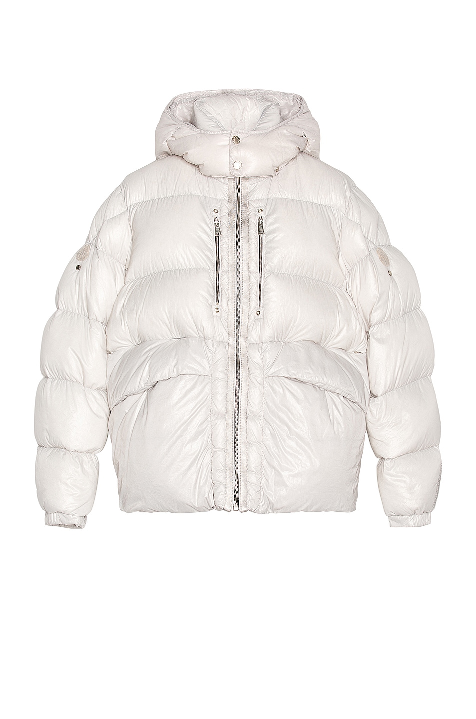 Image 1 of Moncler Genius Moncler Alyx Hooded Forest Jacket in Silver