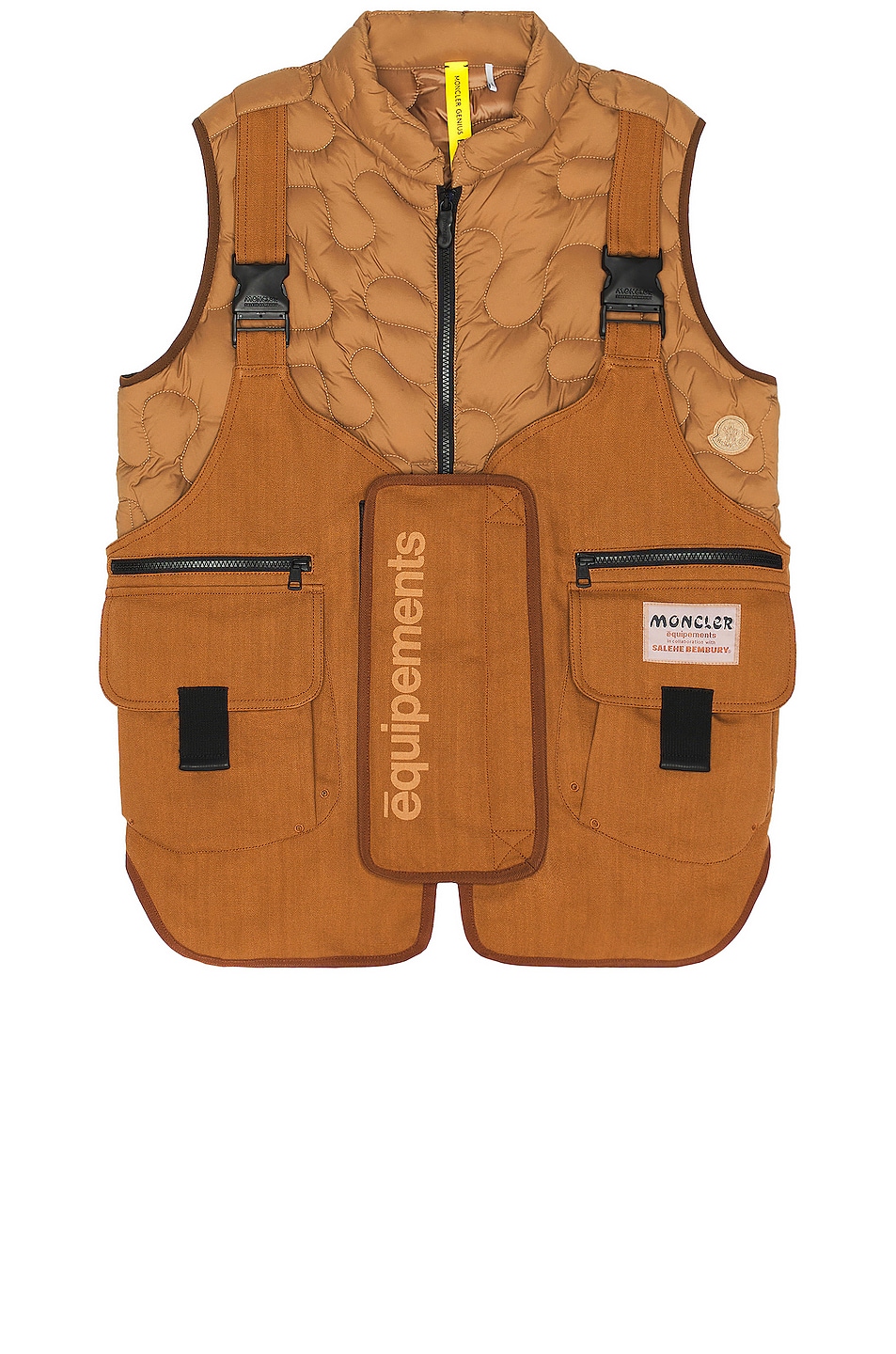 Image 1 of Moncler Genius Moncler x Salehe Bembury Sierpinski Vest in Brown