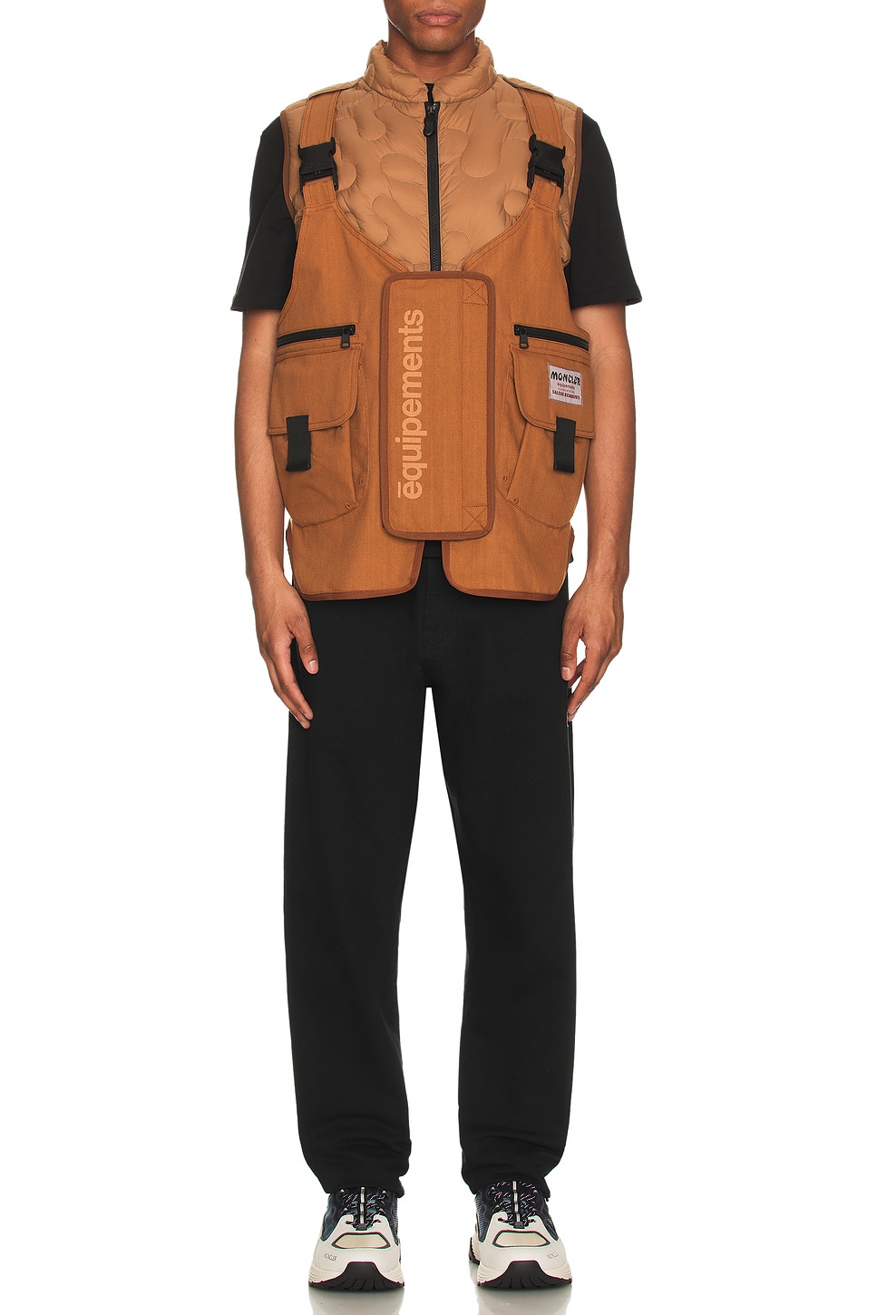 Image 1 of Moncler Genius Moncler x Salehe Bembury Sierpinski Vest in Brown