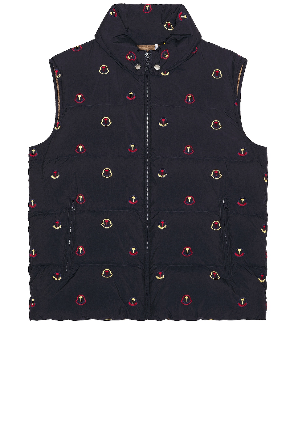 Image 1 of Moncler Genius x Palm Angels Henon Vest in Navy