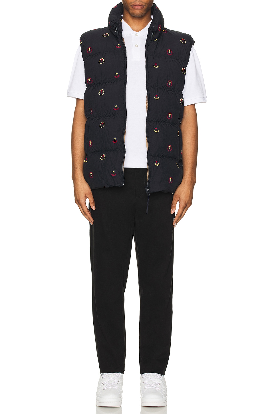 Image 1 of Moncler Genius x Palm Angels Henon Vest in Navy