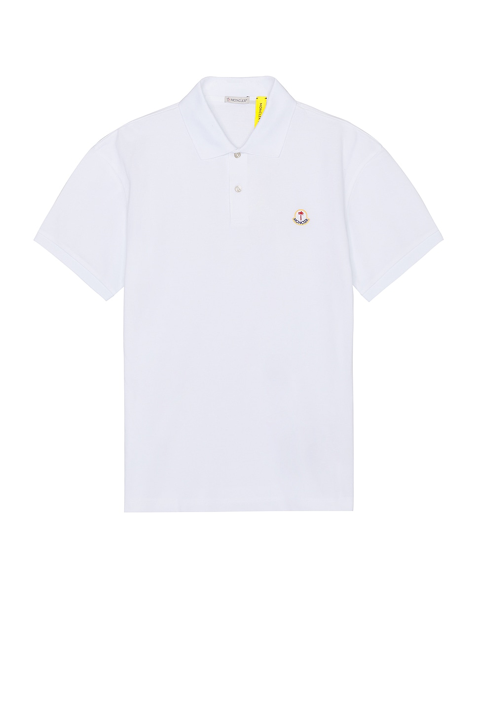 Image 1 of Moncler Genius x Palm Angels Short Sleeve Polo in White