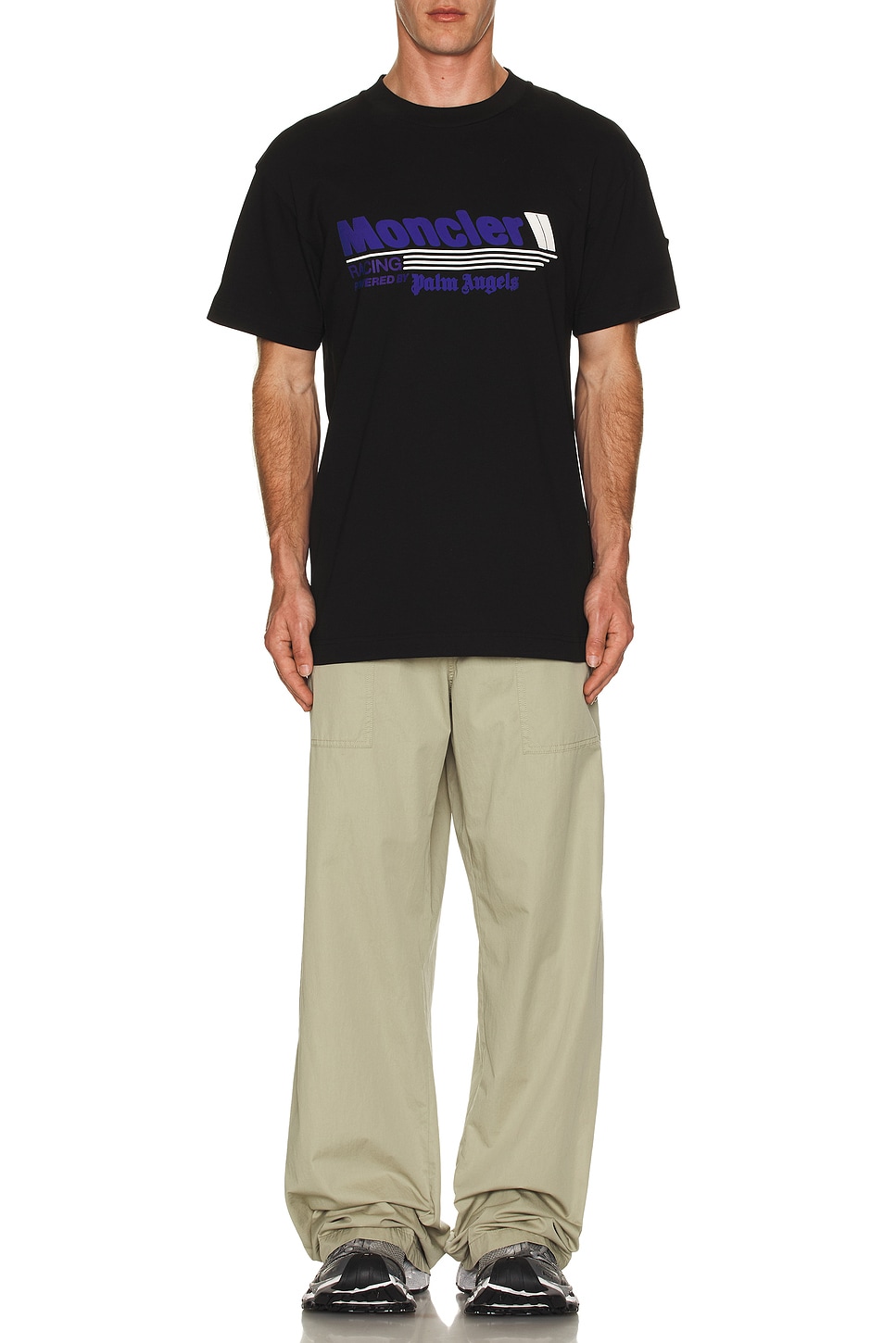 Image 1 of Moncler Genius X Palm Angels T-Shirt in Black