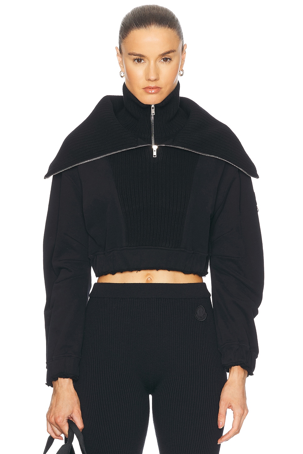 X Willow Smith Brushed Fleece Pullover in Black