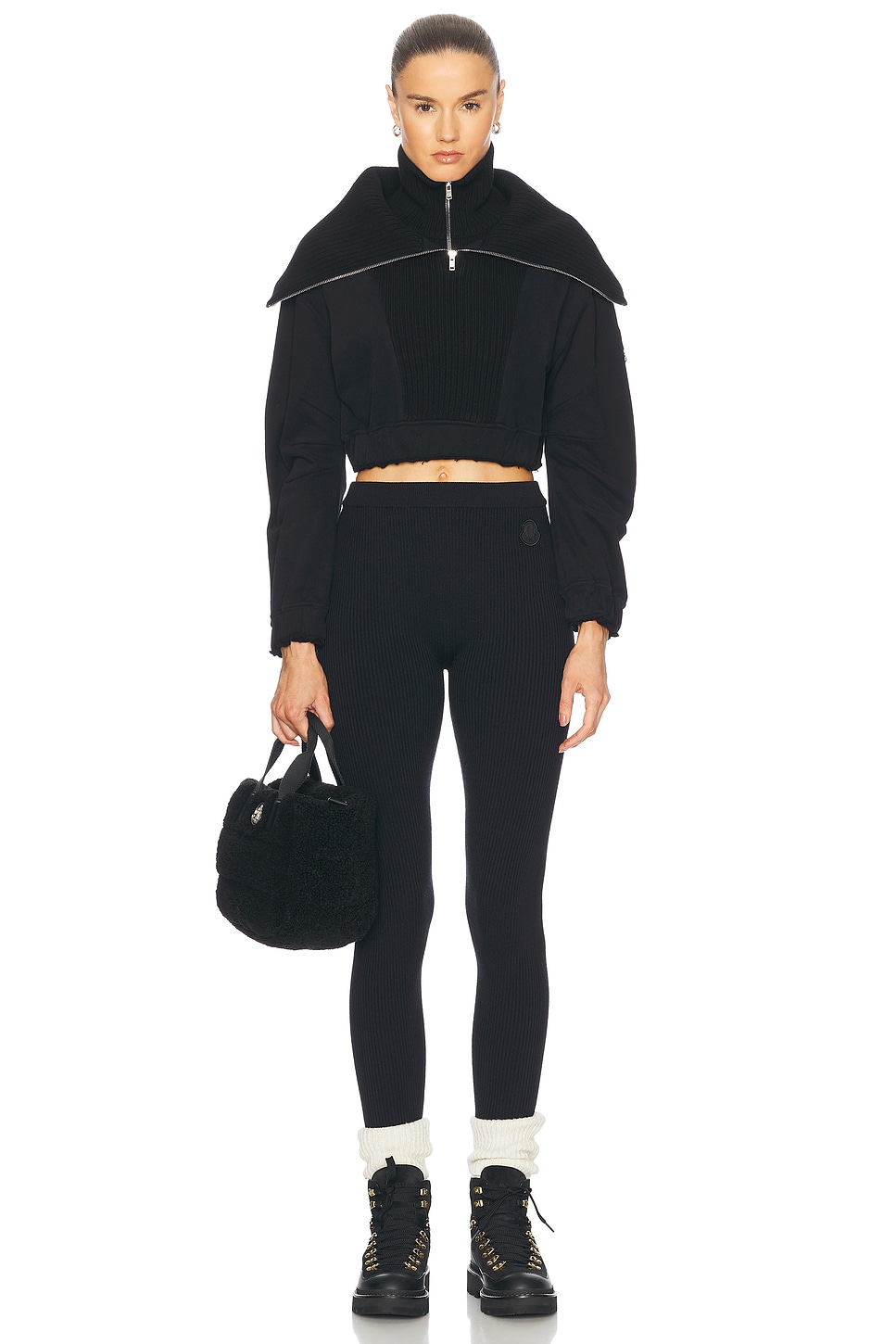 MONCLER GENIUS X Willow Smith Brushed Fleece Pullover thumbnail