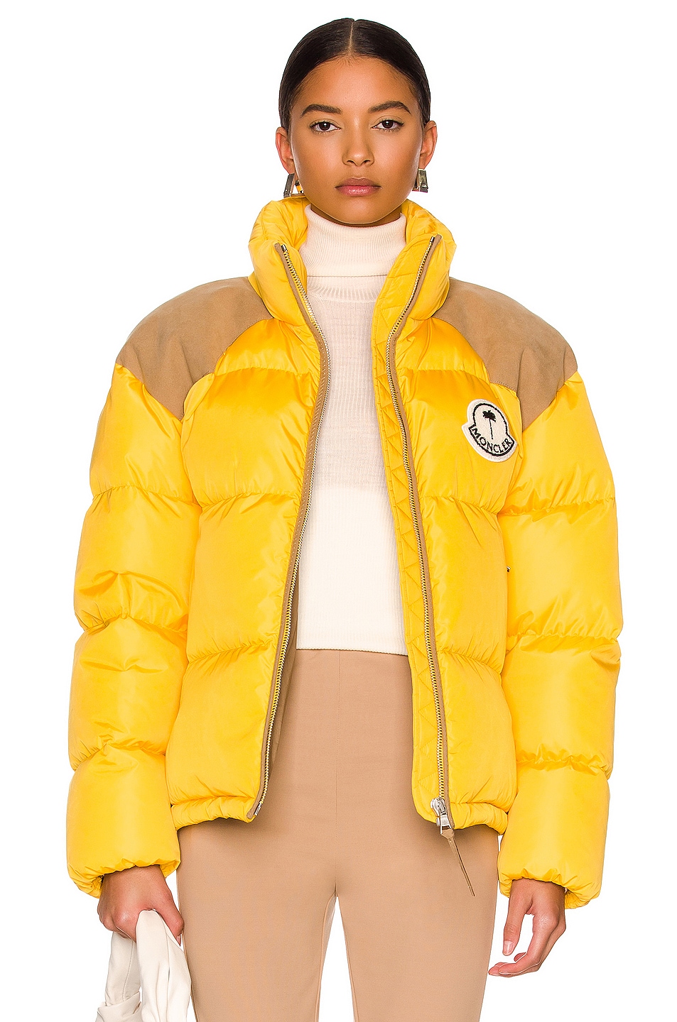 Image 1 of Moncler Genius 8 Moncler Palm Angels Kelsey Jacket in Yellow