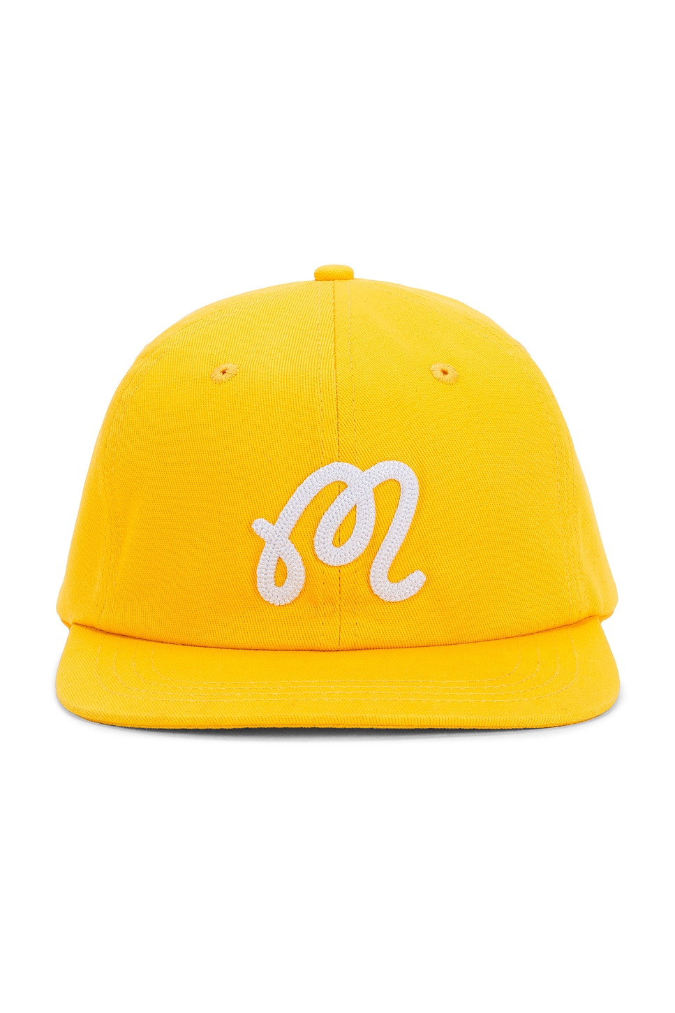 M Script Chainstitch Painters Hat in Mustard