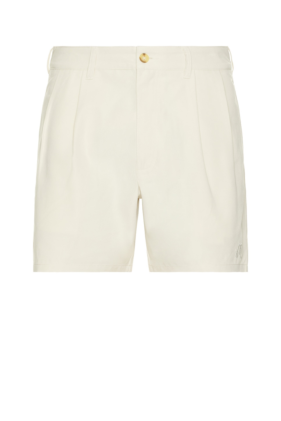 Classic Pleated Short in Cream