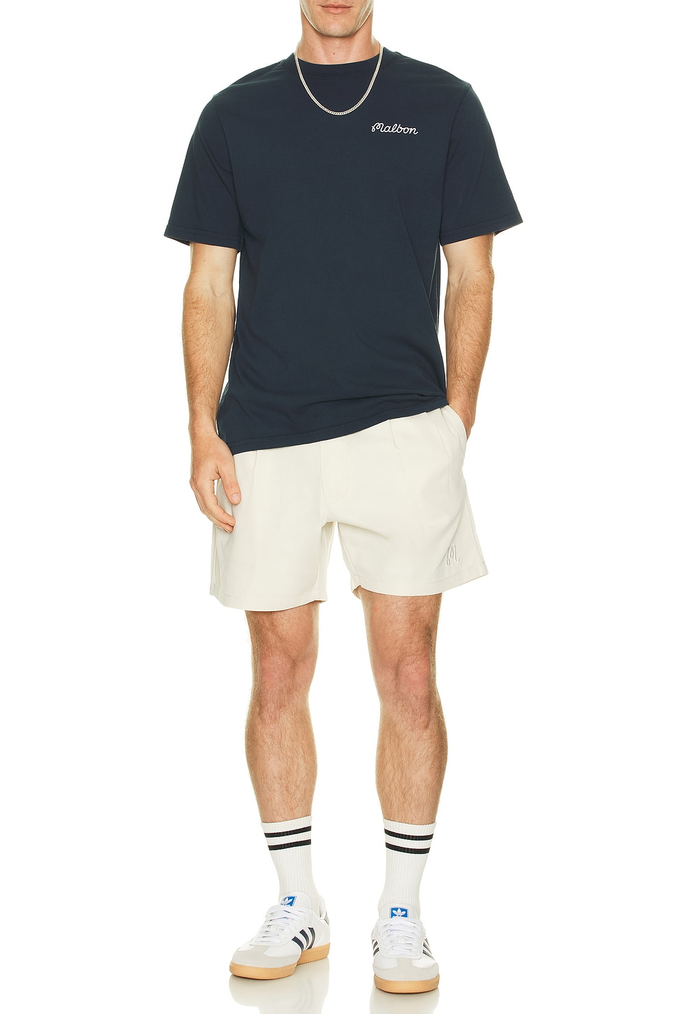 Image 1 of Malbon Golf Classic Pleated Short in Sand