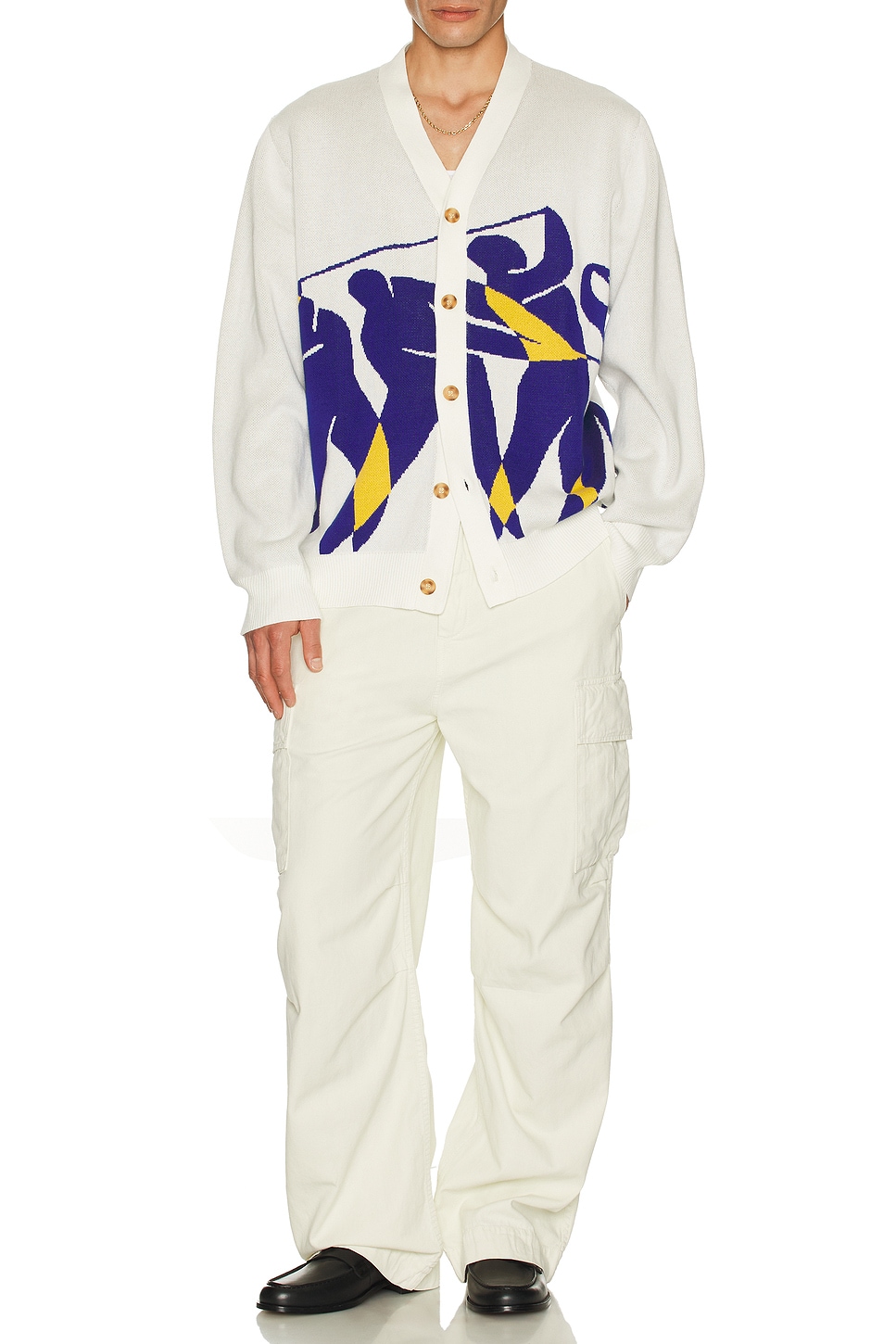 Image 1 of Malbon Golf Matisse Cardigan in White