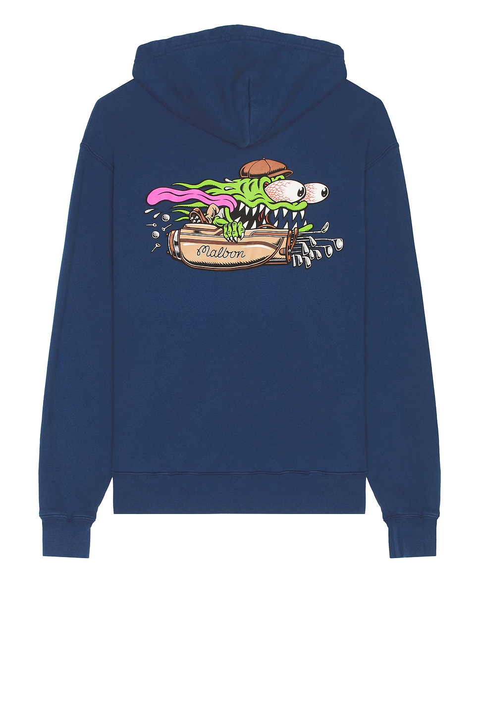Image 1 of Malbon Golf x Santa Cruz Fesque Slasher Hoodie in Navy