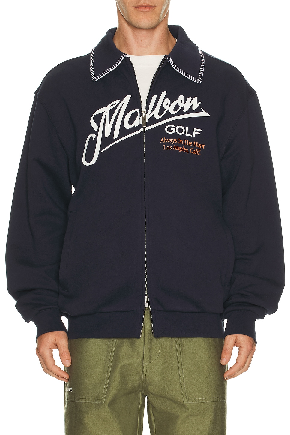 Image 1 of Malbon Golf Maxwell Sweatshirt in Navy