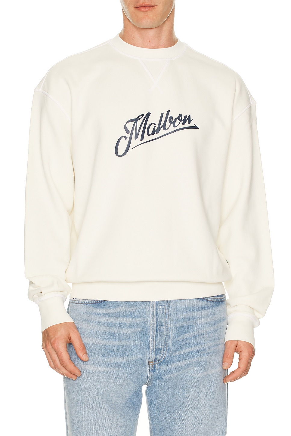 Image 1 of Malbon Golf Grayson Sweatshirt in Beige