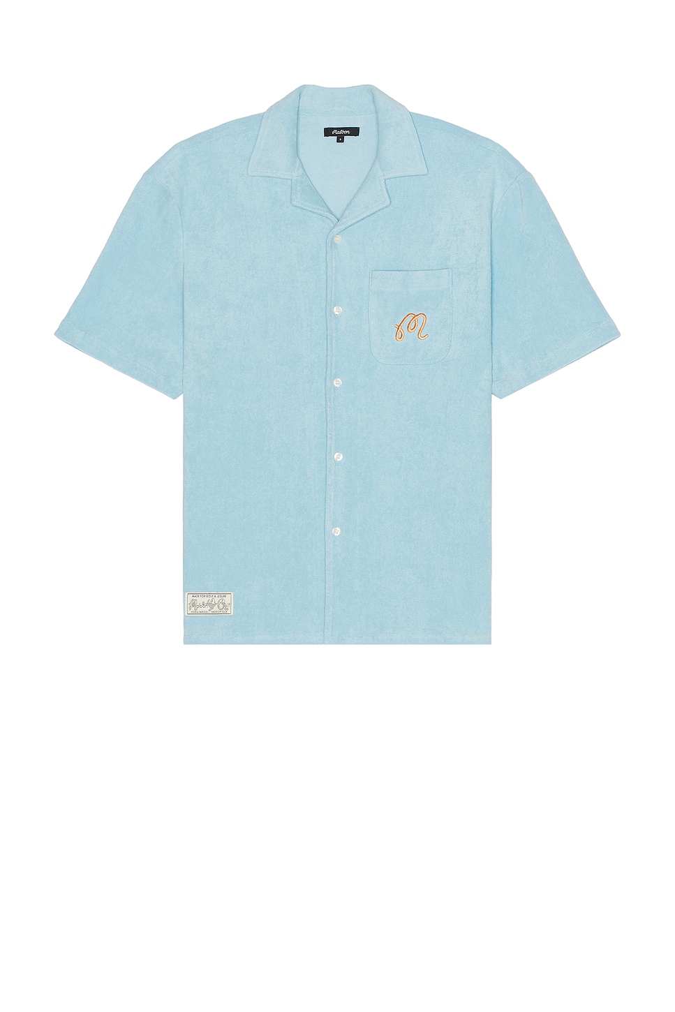 Image 1 of Malbon Golf Bosco Button Up Shirt in Light Blue