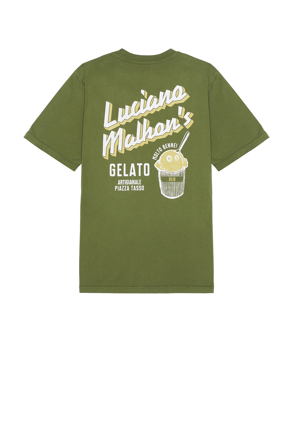 Gelato Stand Pocket Tee in Green
