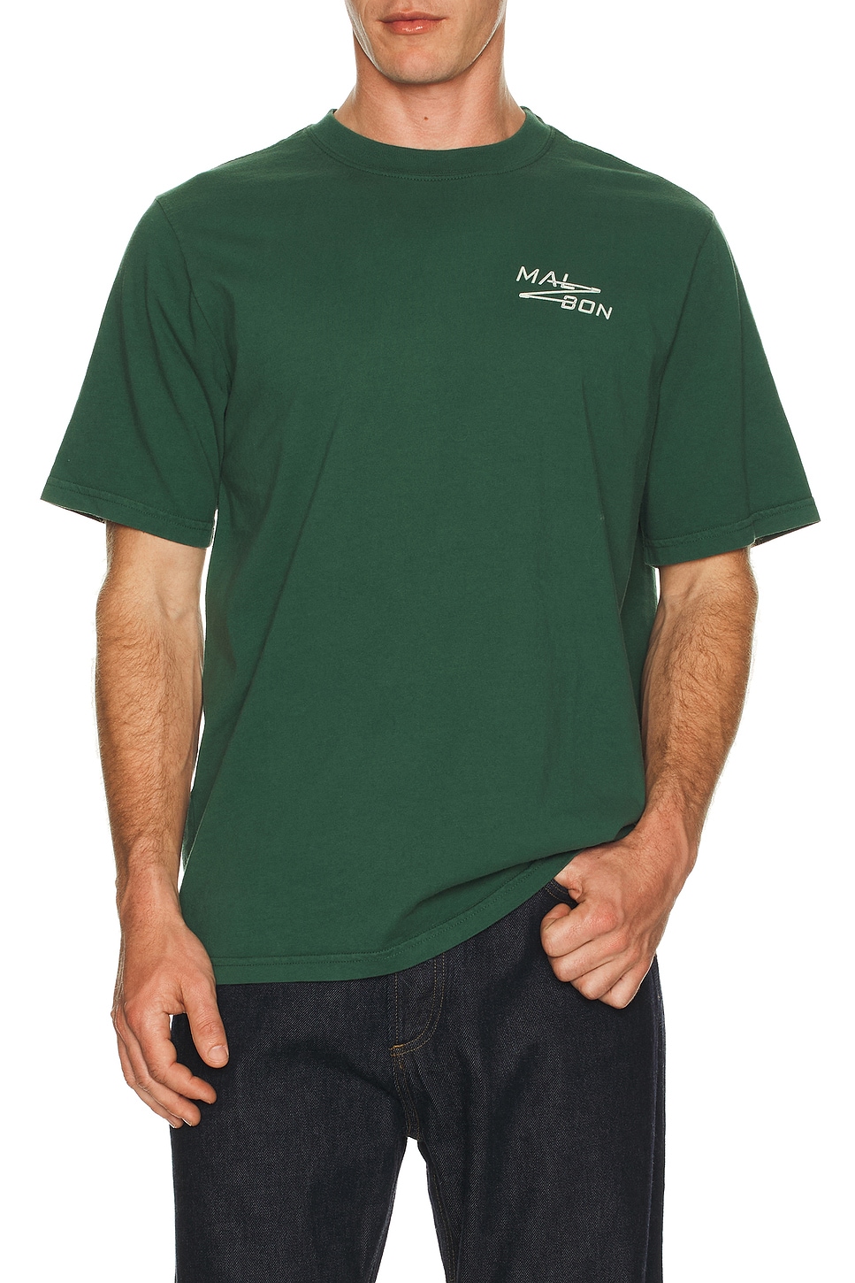 Image 1 of Malbon Golf Bermuda Sport Utility Tee in Hunter Green