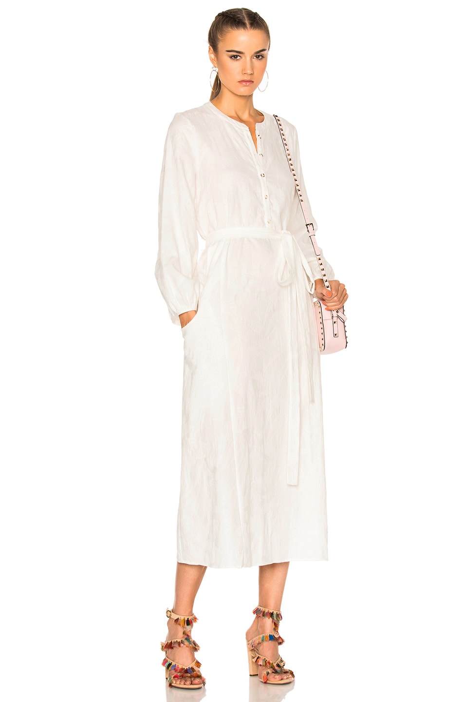 Image 1 of Mara Hoffman Peasant Dress in White