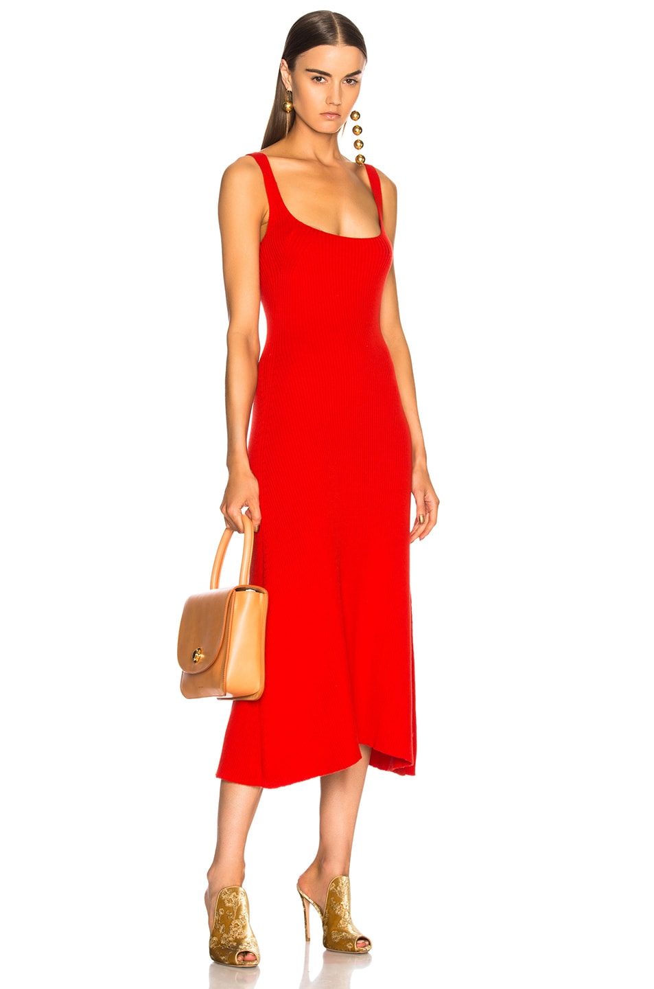 Image 1 of Mara Hoffman Vita Knit Dress in Red