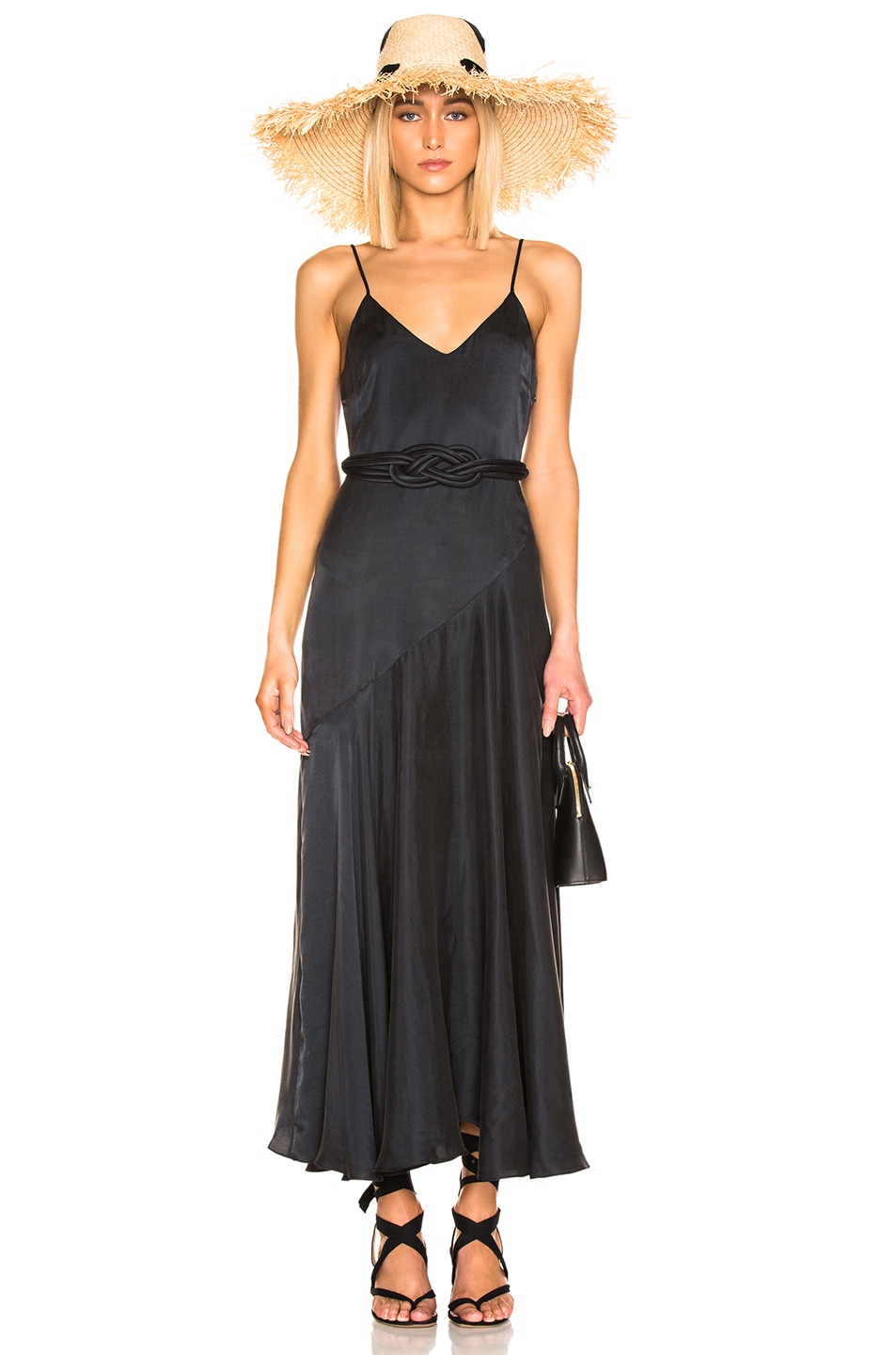 Image 1 of Mara Hoffman Belted Nina Dress in Black