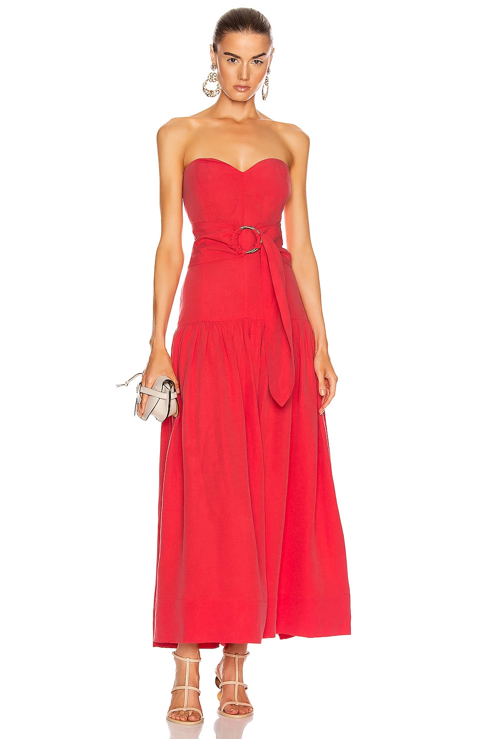 Image 1 of Mara Hoffman Augustina Dress in Red