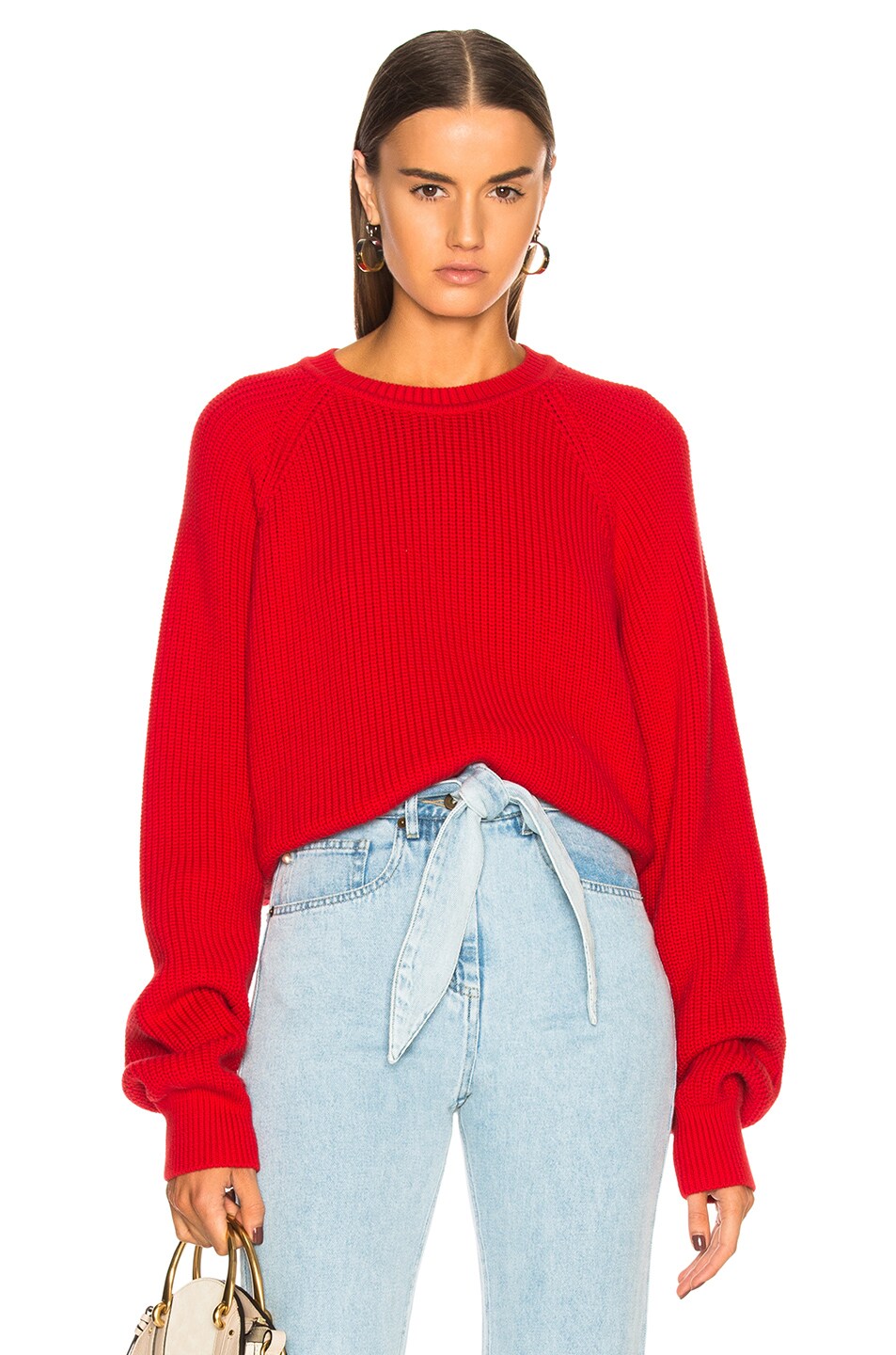 Image 1 of Mara Hoffman Avery Sweater in Red