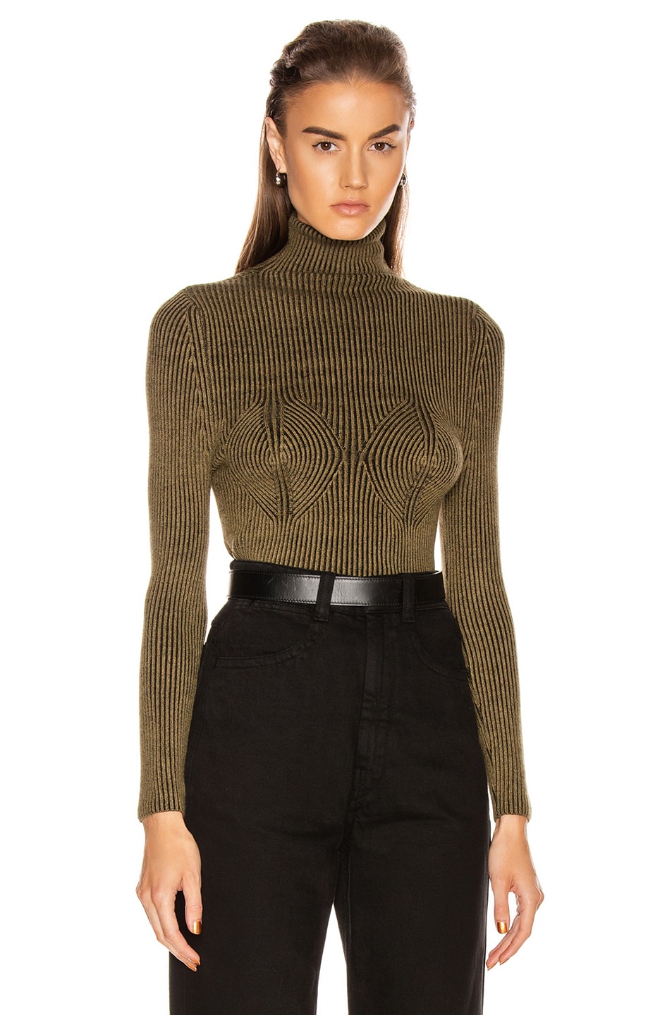 Image 1 of Mara Hoffman Mida Sweater in Black & Olive