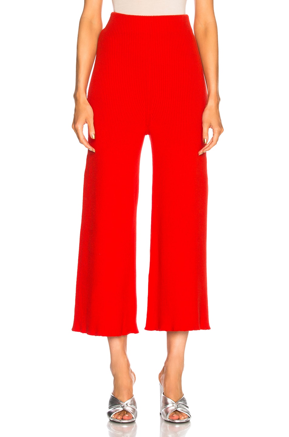 Image 1 of Mara Hoffman Nellie Knit Pants in Red