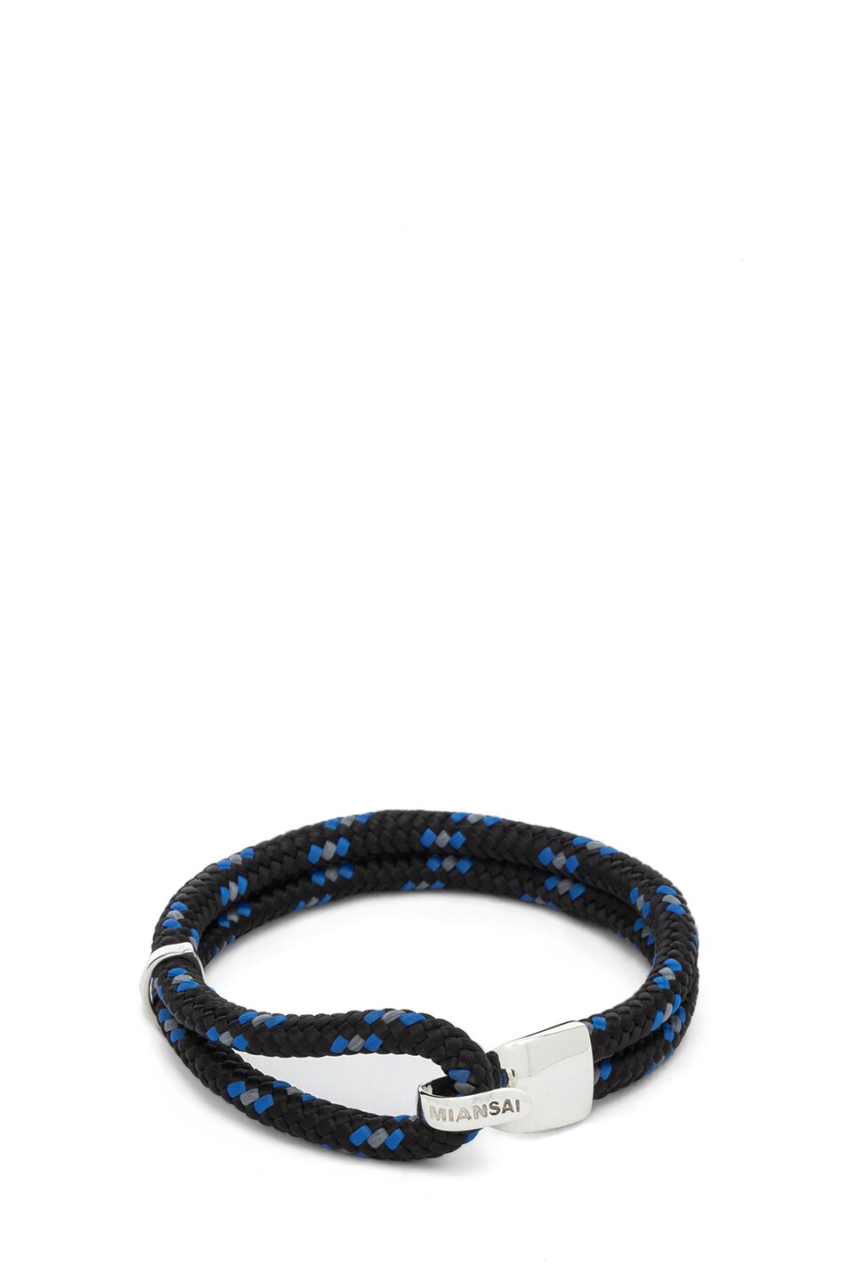 Image 1 of Miansai Beacon Rope Bracelet in Black & Blue