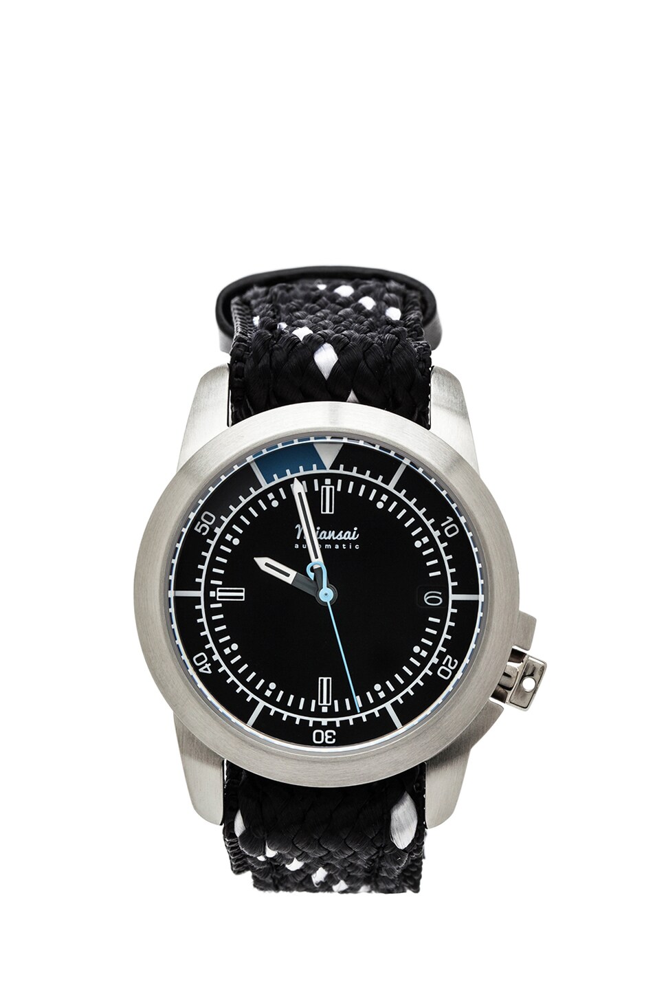 Image 1 of Miansai M3 Rope and Leather Watch in Black