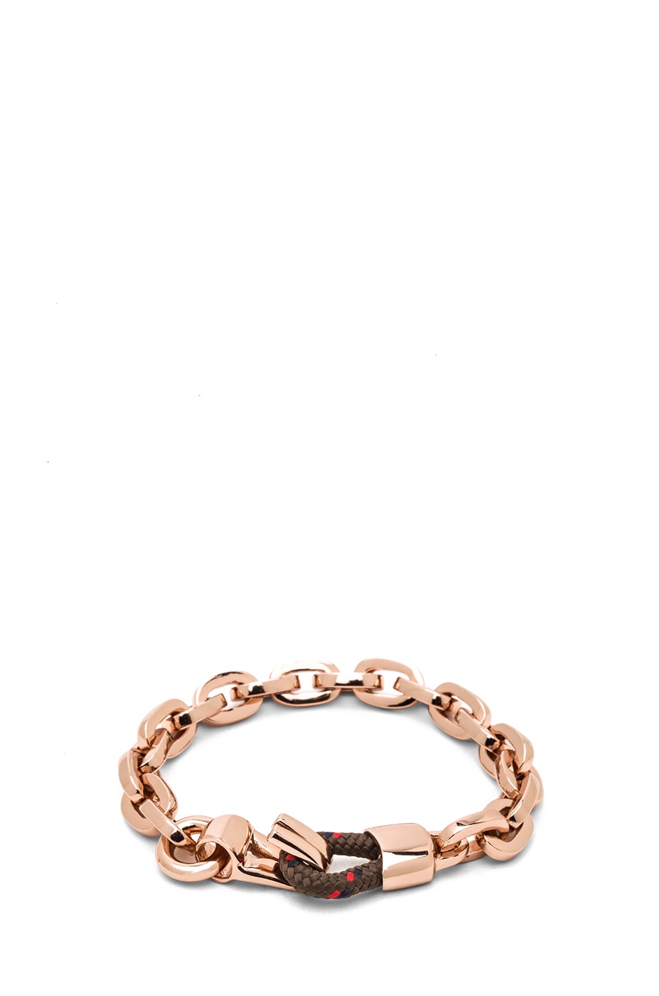 Image 1 of Miansai Nova Chain Bracelet in Rose & Chocolate