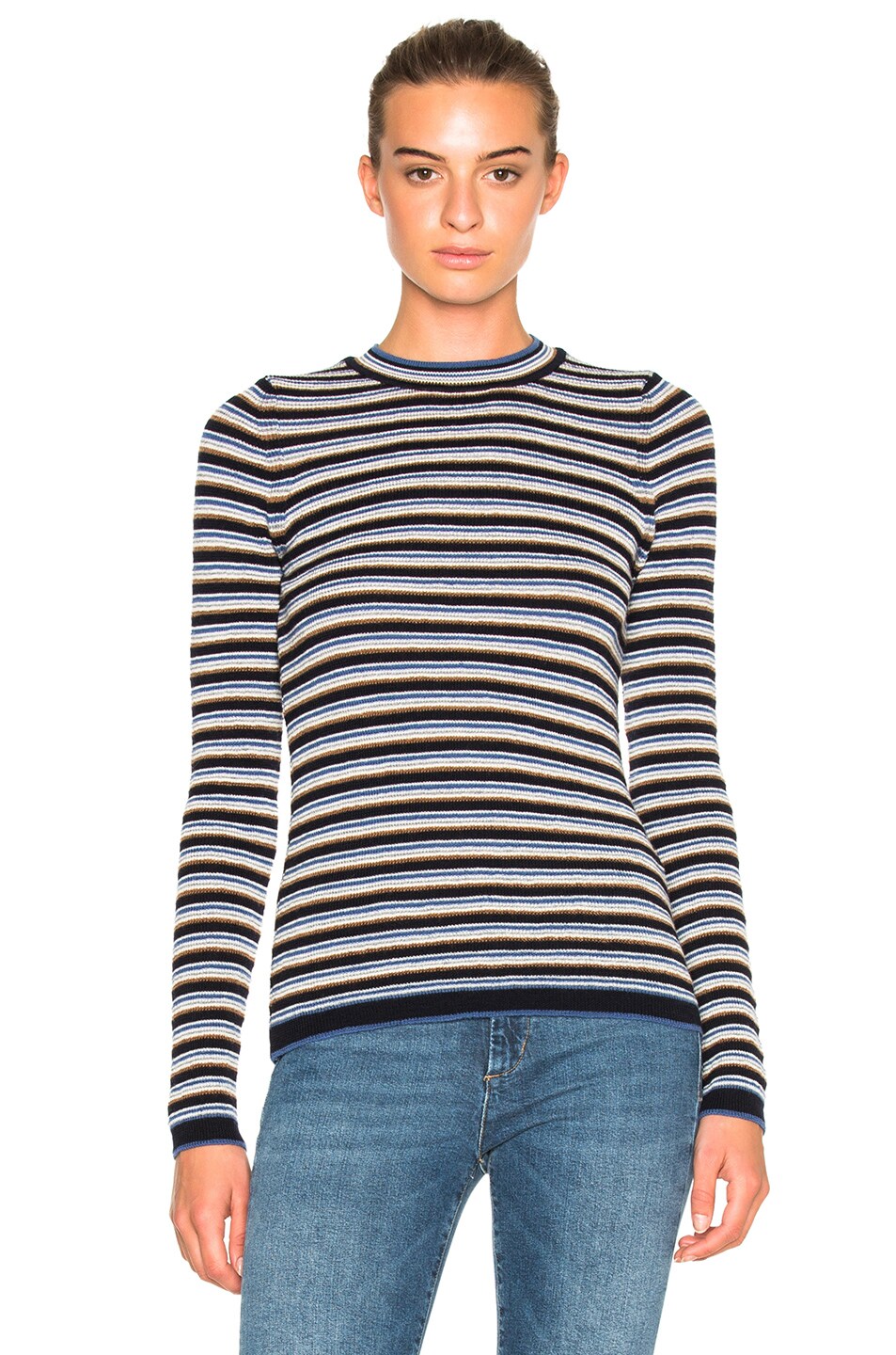 Image 1 of M.i.h Jeans Moonstone Sweater in Navy & Vicunha