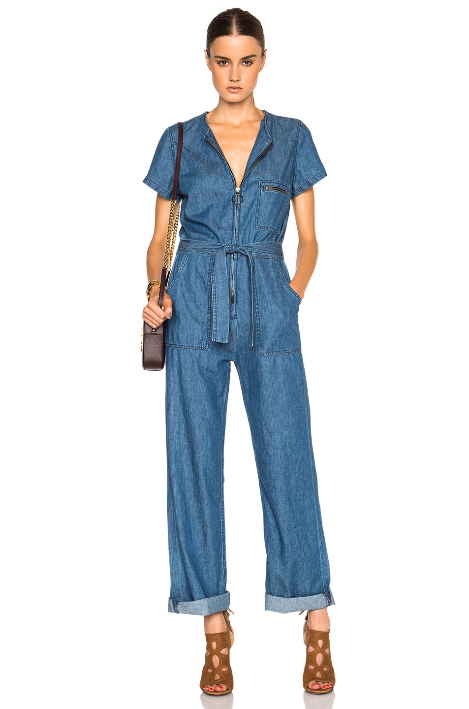 Image 1 of M.i.h Jeans Saint All In One Jumpsuit in Duffle Blue