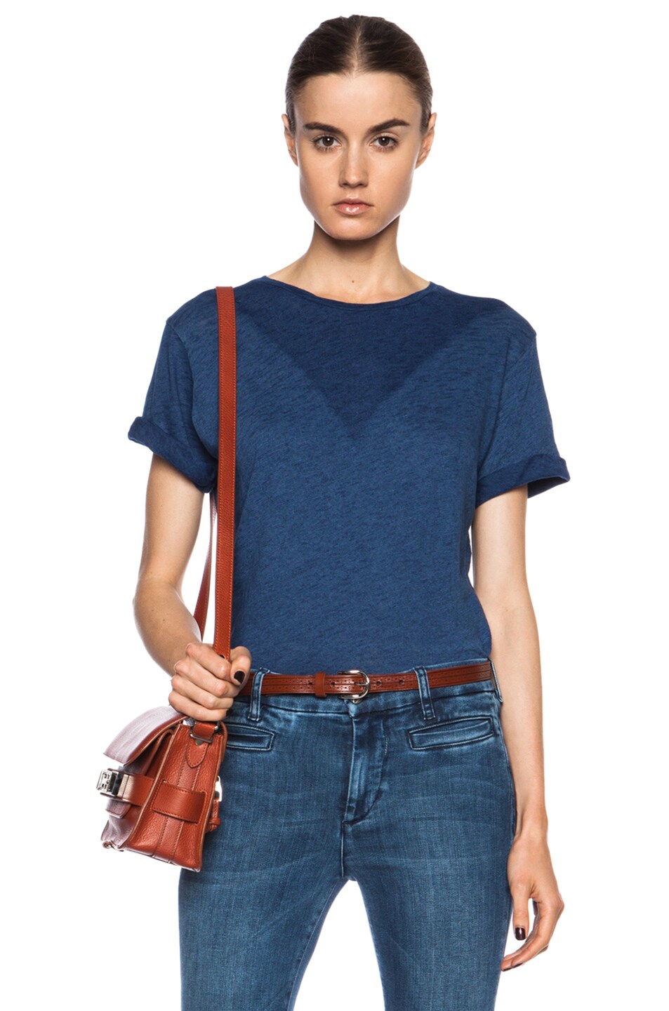 Image 1 of M.i.h Jeans Florie Cotton Tee in Indigo