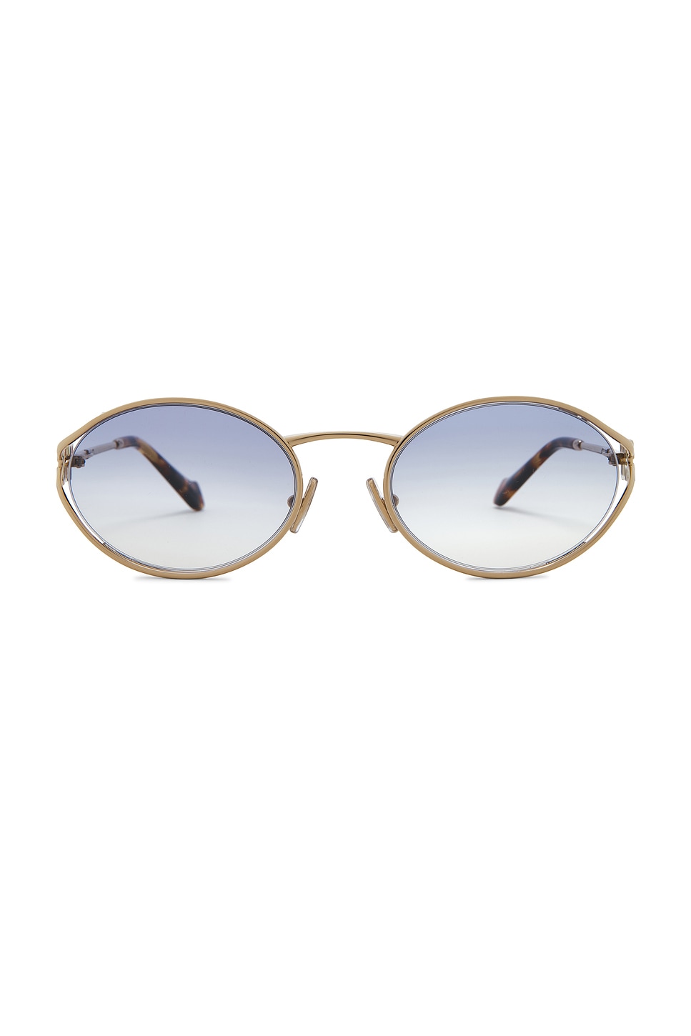 Miu Miu Oval Metal Sunglasses | Thumbnail 4 Miu Miu Oval Metal Sunglasses | Thumbnail 4