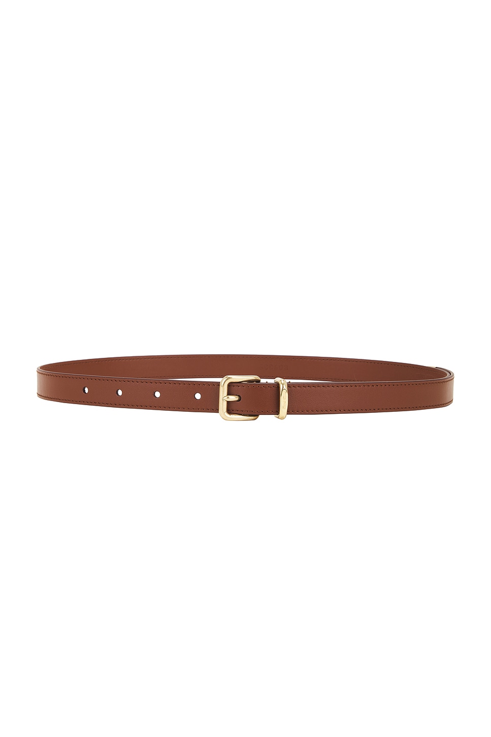 Skinny City Calf Belt in Brown