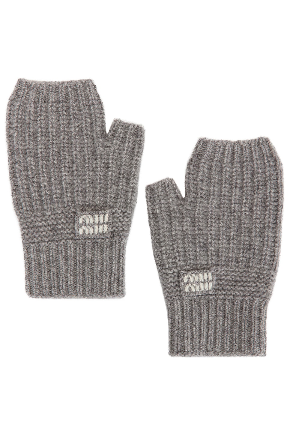 Fingerless Mittens in Grey