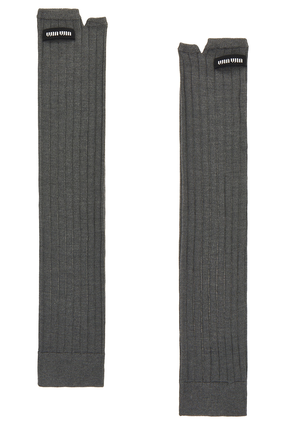 Miu Miu Long Gloves In Ardesia