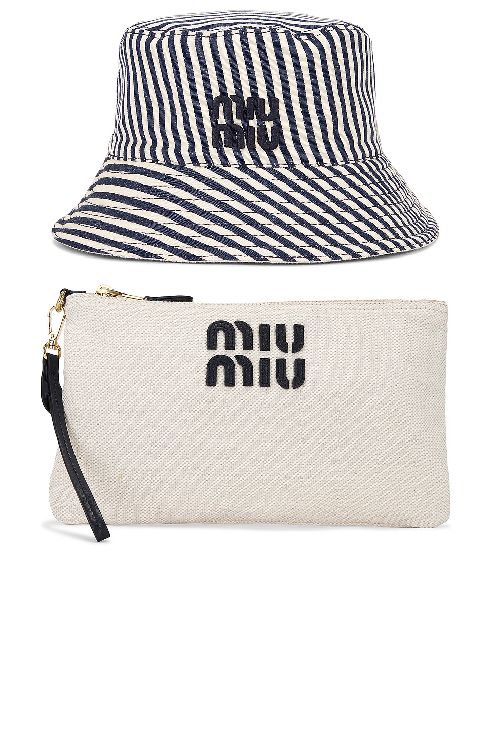 Miu Miu Reversible Bucket Hat Set